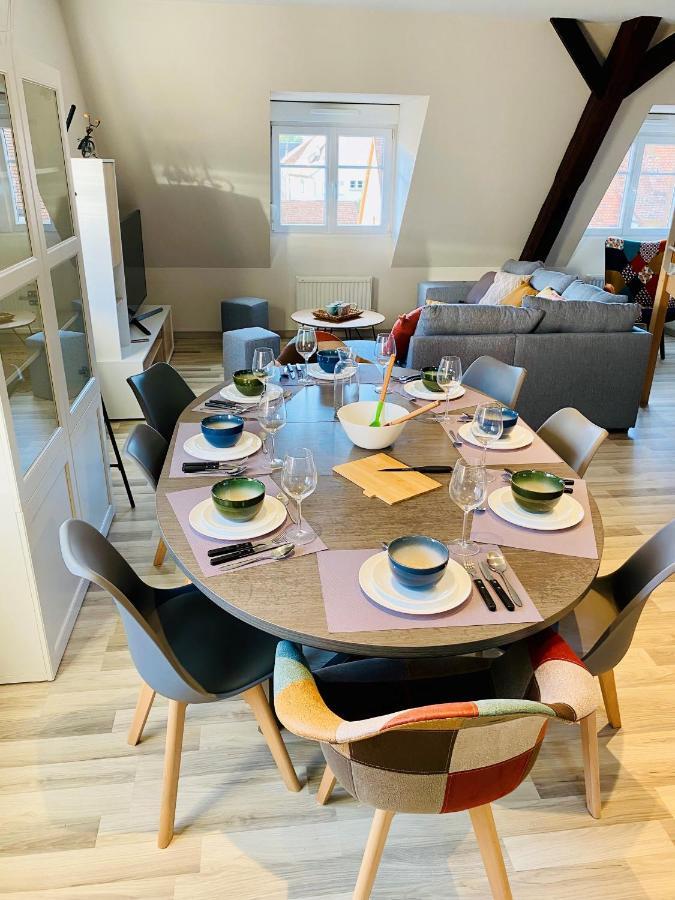 L'Envolee Alsacienne - Magnifique Appartement En Duplex Ostheim Eksteriør bilde